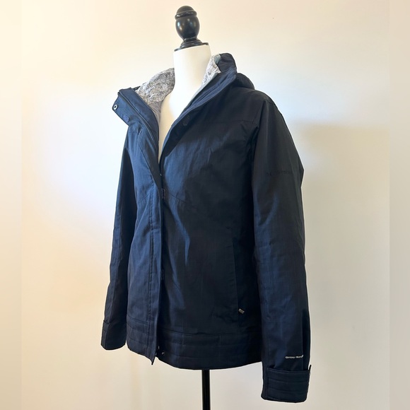 Columbia Women's Navy Winter Coat Jacket Parka Hooded, Puffer Liner- Size Medium - Picture 5 of 11